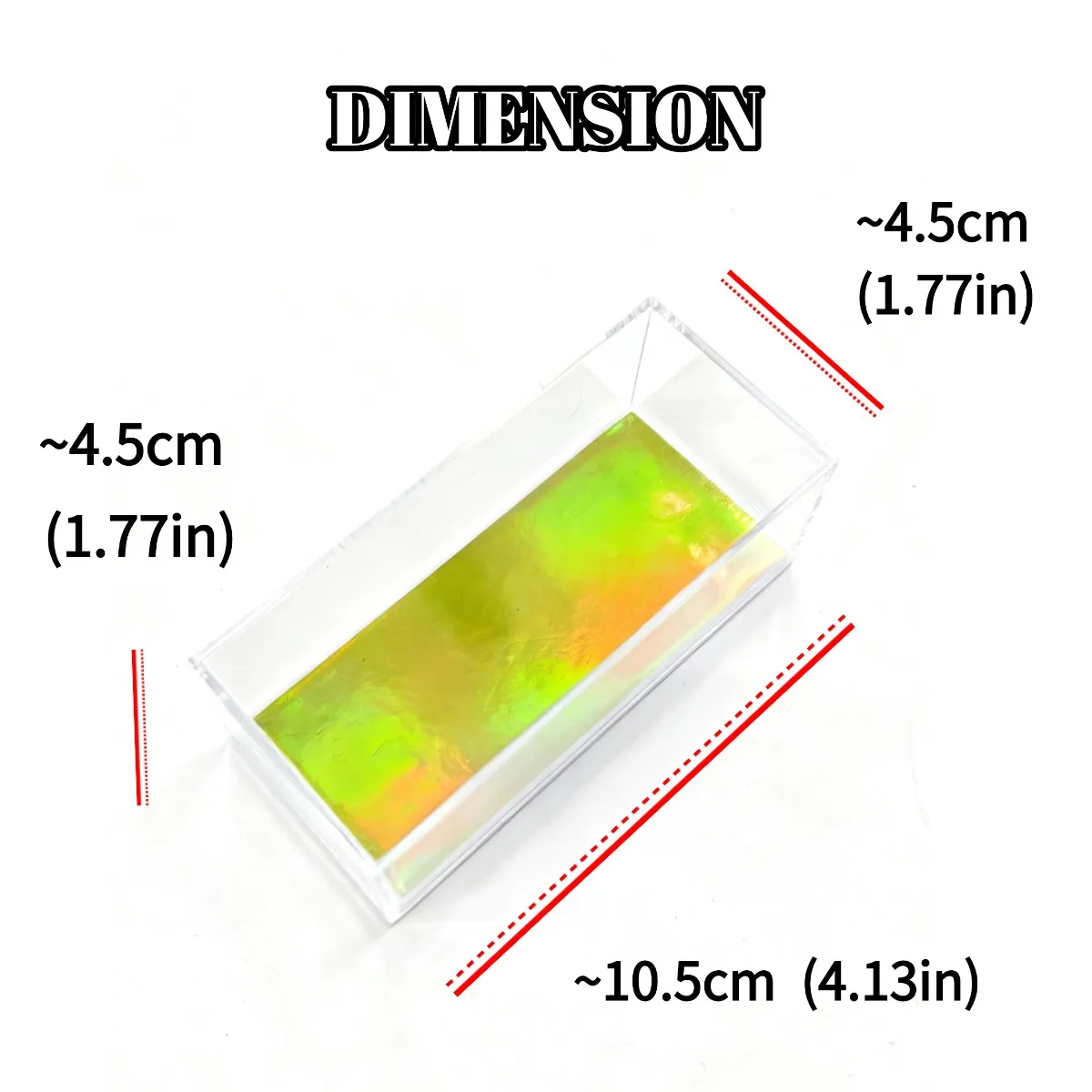 صندوق عرض أكريليك 4.1 "x 1.8" لمقياس 1:64 1:87 نموذج سيارة تحصيل حقيبة للتخزين الشكل مصغرة لتقوم بها بنفسك بناء الديوراما