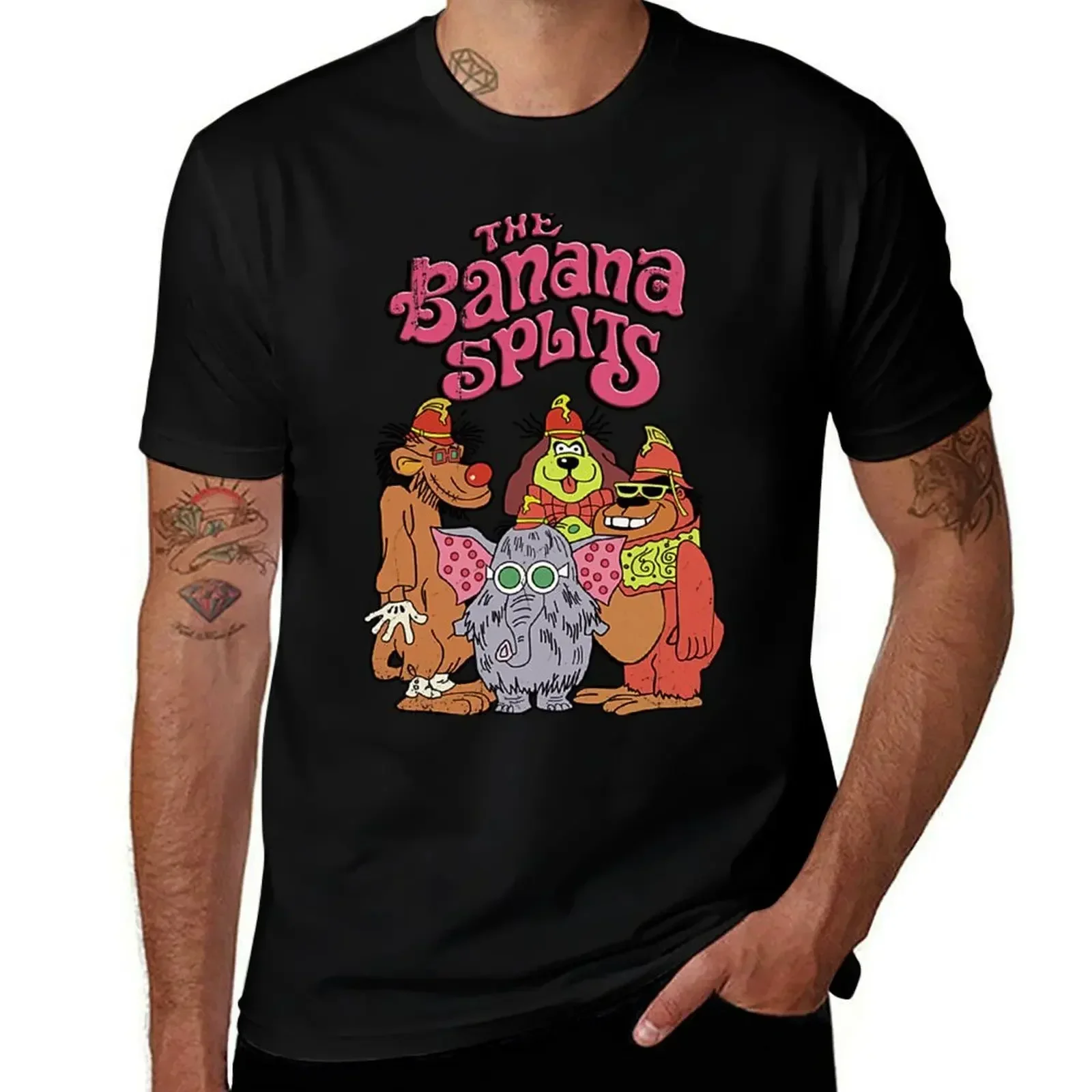 Distressed Vintage style Banana Splits T-Shirt t shirt custom print man t shirts high quality luxury brand T-Shirt