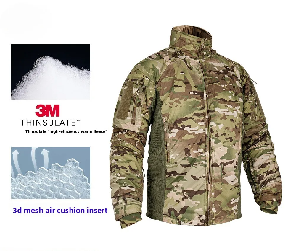 

Легкая куртка из мягкой оболочки UF, водонепроницаемая хлопковая одежда с высоким содержанием тепла + система переноски плеч