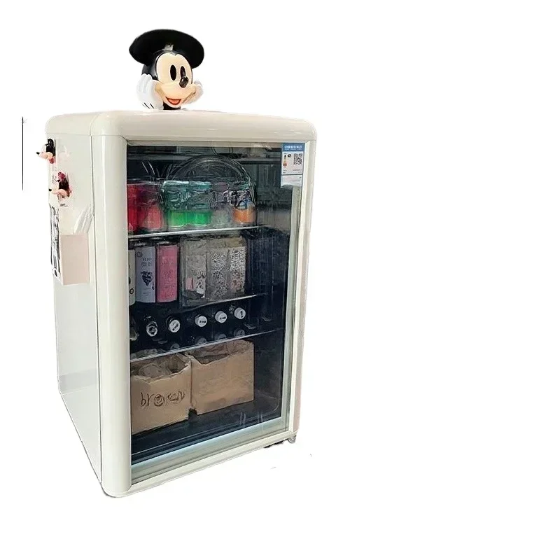 

128L ice bar beverage cabinet transparent e-sports room Internet celebrity home retr