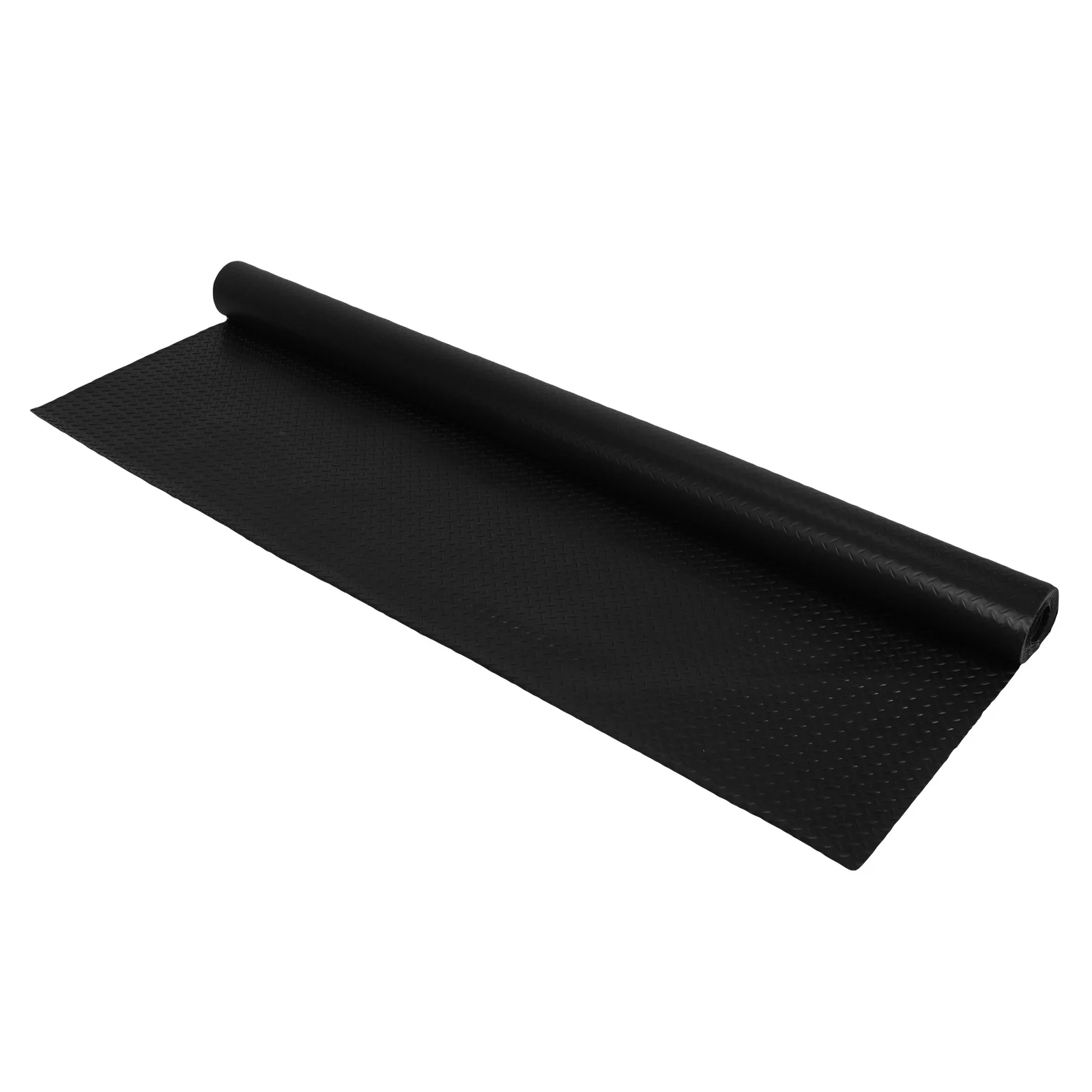 

7.9x21/32.8 FT Golf Cart Parking Mat 2.5mm Motorcycle Mat Diamond Plate PVC for Truck Trailer SUVs Van Golf Cart Motorcycle