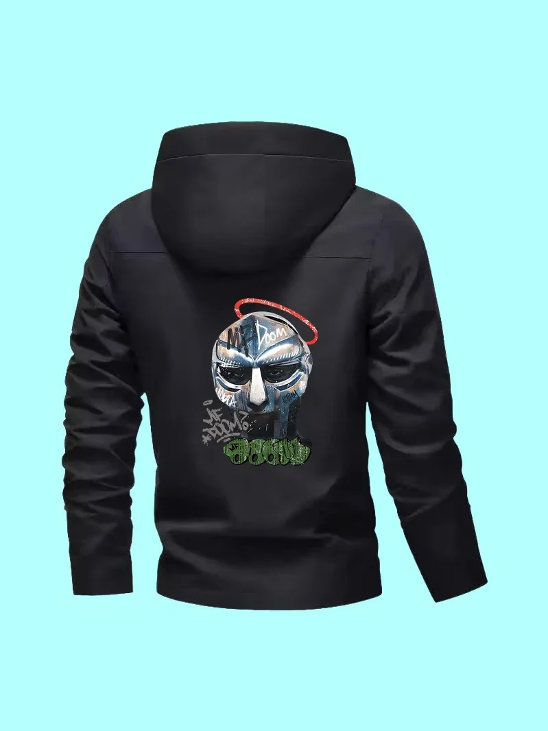 

This slim-fit men's jacket has new style, classic casual feel, cartoon prints, suits home wear, daily shopping and travel.