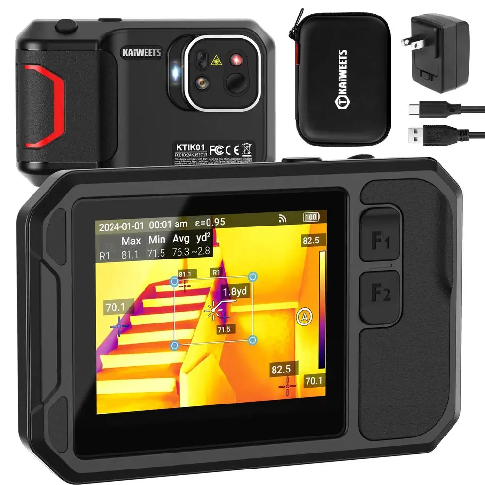 256 x 192 High Resolution Thermal Camera with 5MP Visual Camera 25 Hz Wi-Fi 3.5