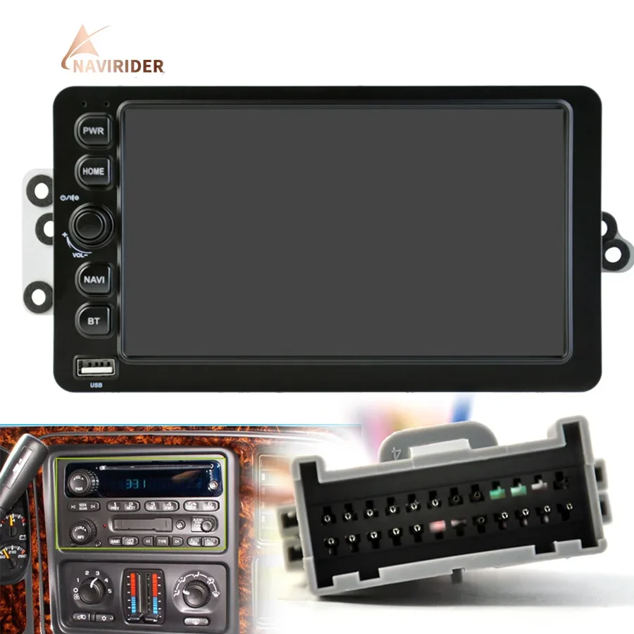 Android 14 Car Radio Stereo GPS For Chevrolet Silverado Suburban Tahoe  GMC Sierra 2003-2006 Hummer Multimedia Video Player