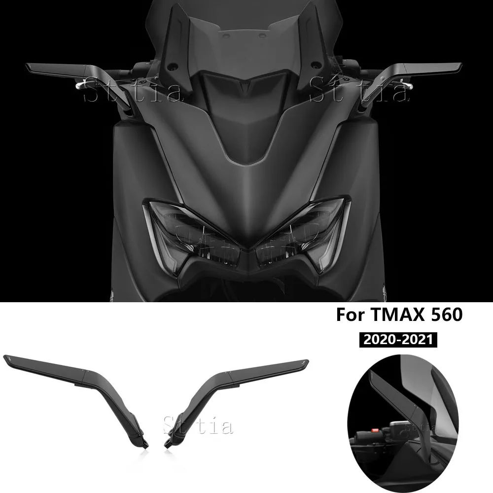 

For YAMAHA T-MAX560 T-MAX 560 TMAX560 2020-2021 Motorcycle Rear View Mirrors Adjustable Aluminum Mirror Accessories TMAX 560 Tma