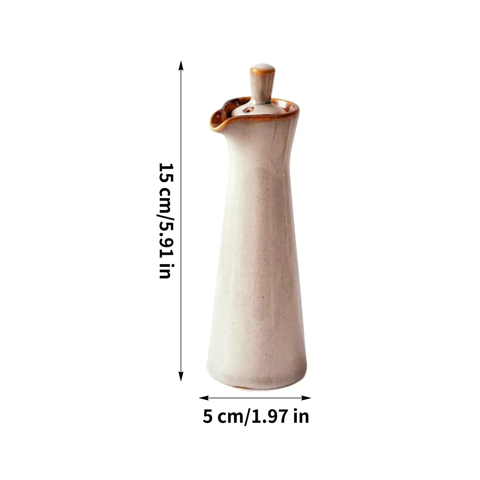 120ml Japanese Ceramic Olive Oil Dispenser Bottle Ceramic Vinegar Storage Soy Sauce Dispenser Vinegar Jar Seasoning Bottle view 6