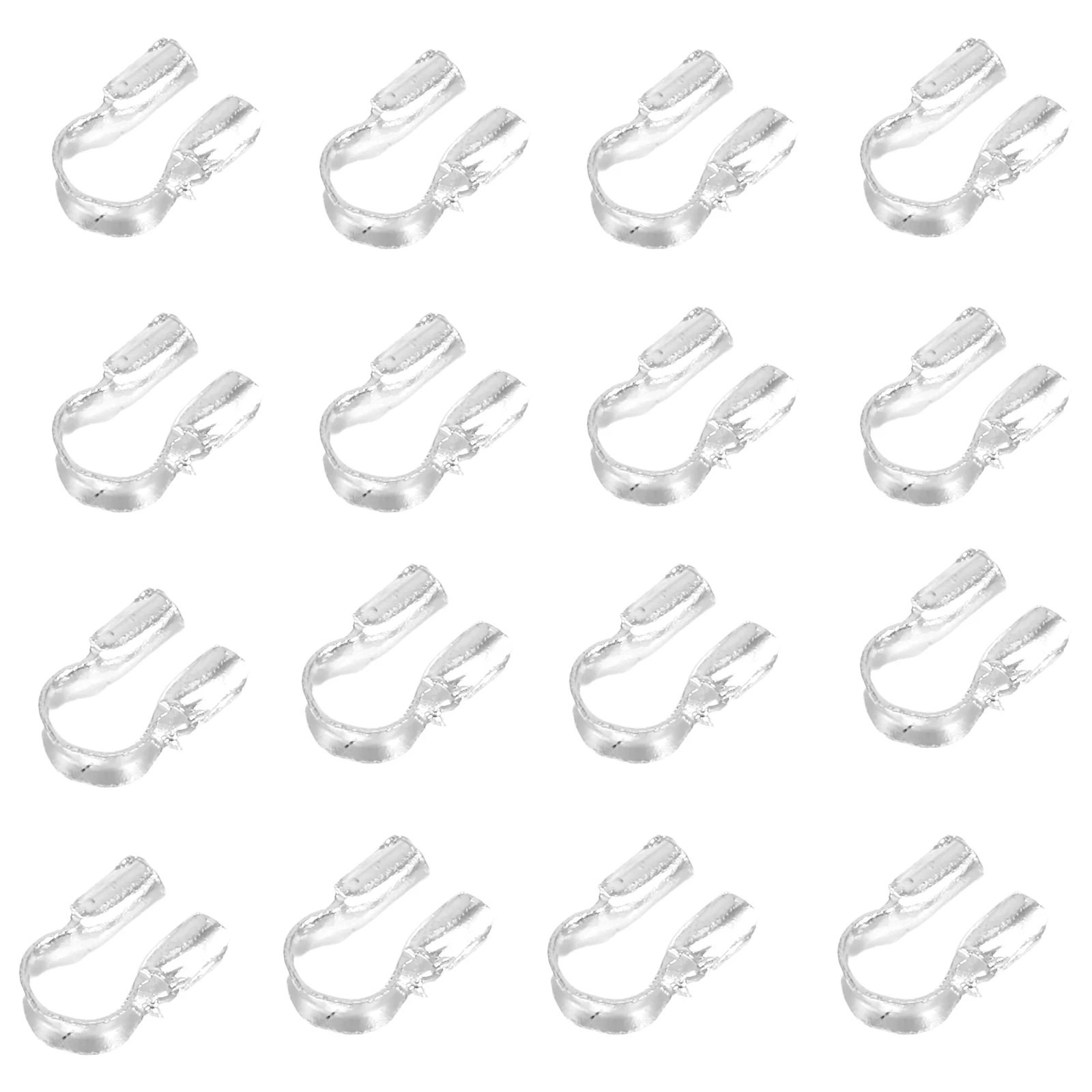 

400 шт. U-образные защитные заглушки для проволоки, медные ограничители для изготовления ювелирных изделий, концевые заглушки, компоненты для рукоделия DIY