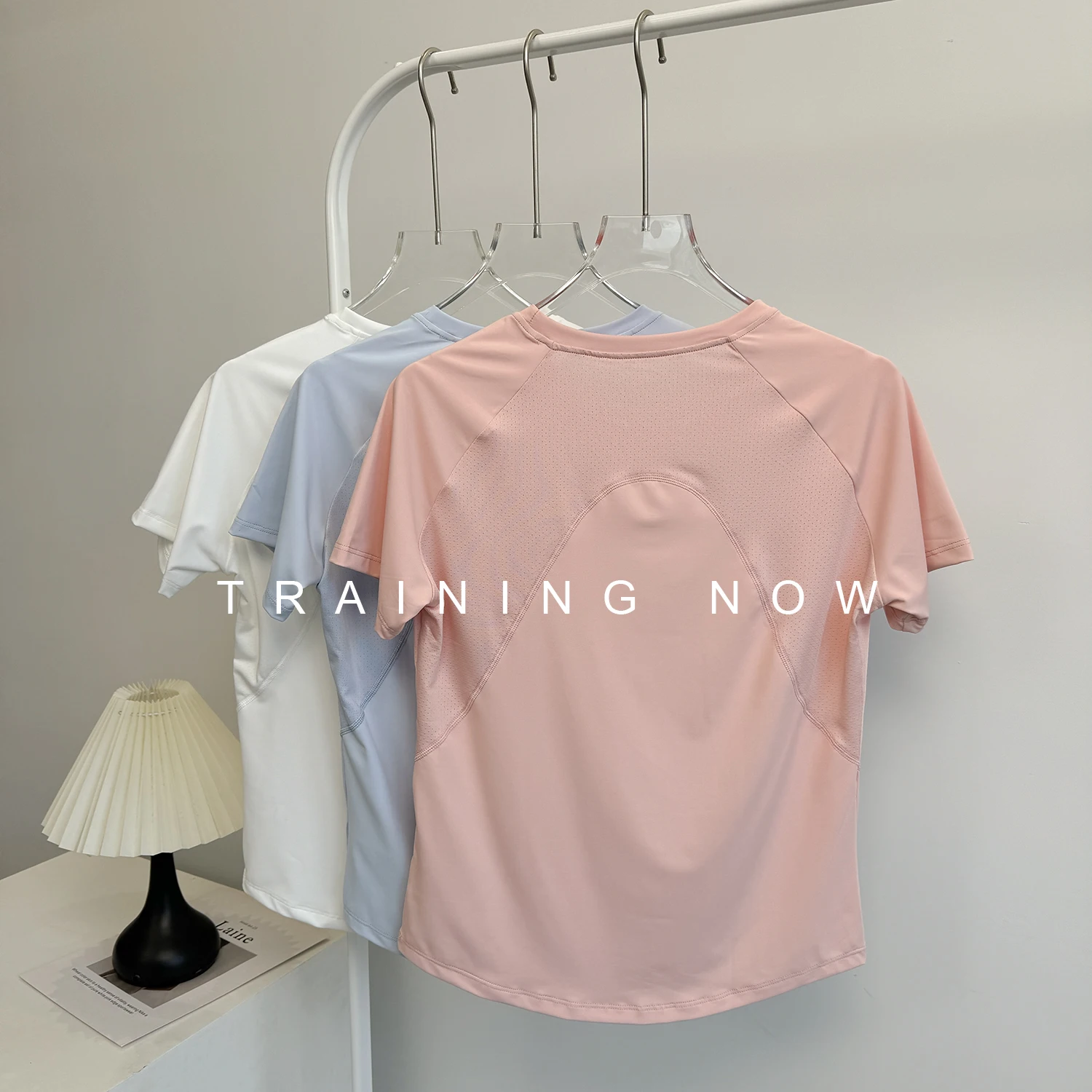 

High-value yoga suit short-sleeved women's summer loose thin sports fitness quick-drying top professional running breathable