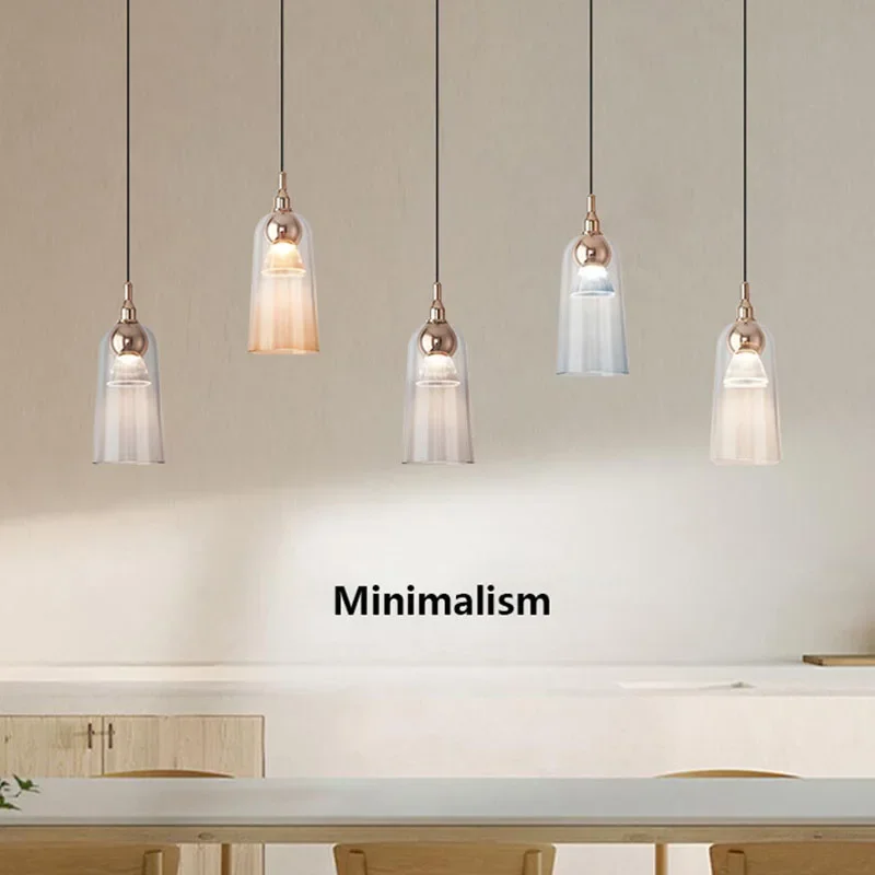 Cream Style Bedroom Bedside Lifting Small Chandelier Modern 5W Led Pendant Light Indoor Lighting Fixtures Dining Table Lantern