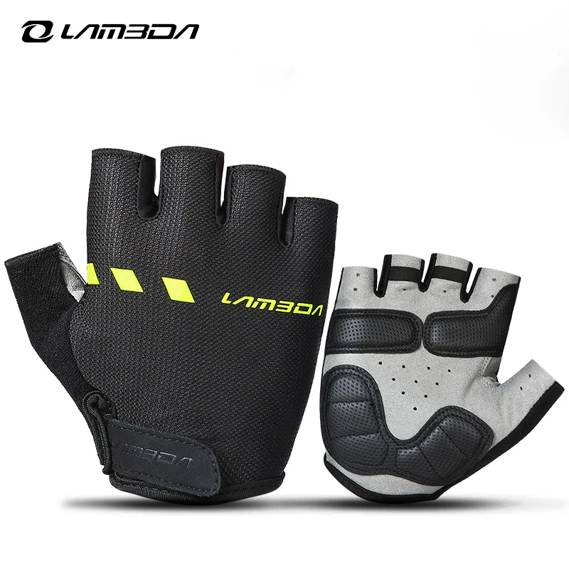 LAMEDA Cycling Half Finger Gloves Men Women Summer Breathable Anti-slip Shock Absorption Wear-resistant Road MTB Bike Accessorie