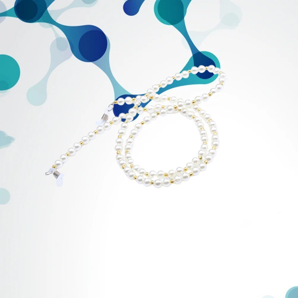 

Delicate Eyeglass Chain Durable Anti-Slip Bending Over Stylish Pearl Glasses Strap Eyeglasses Accessories