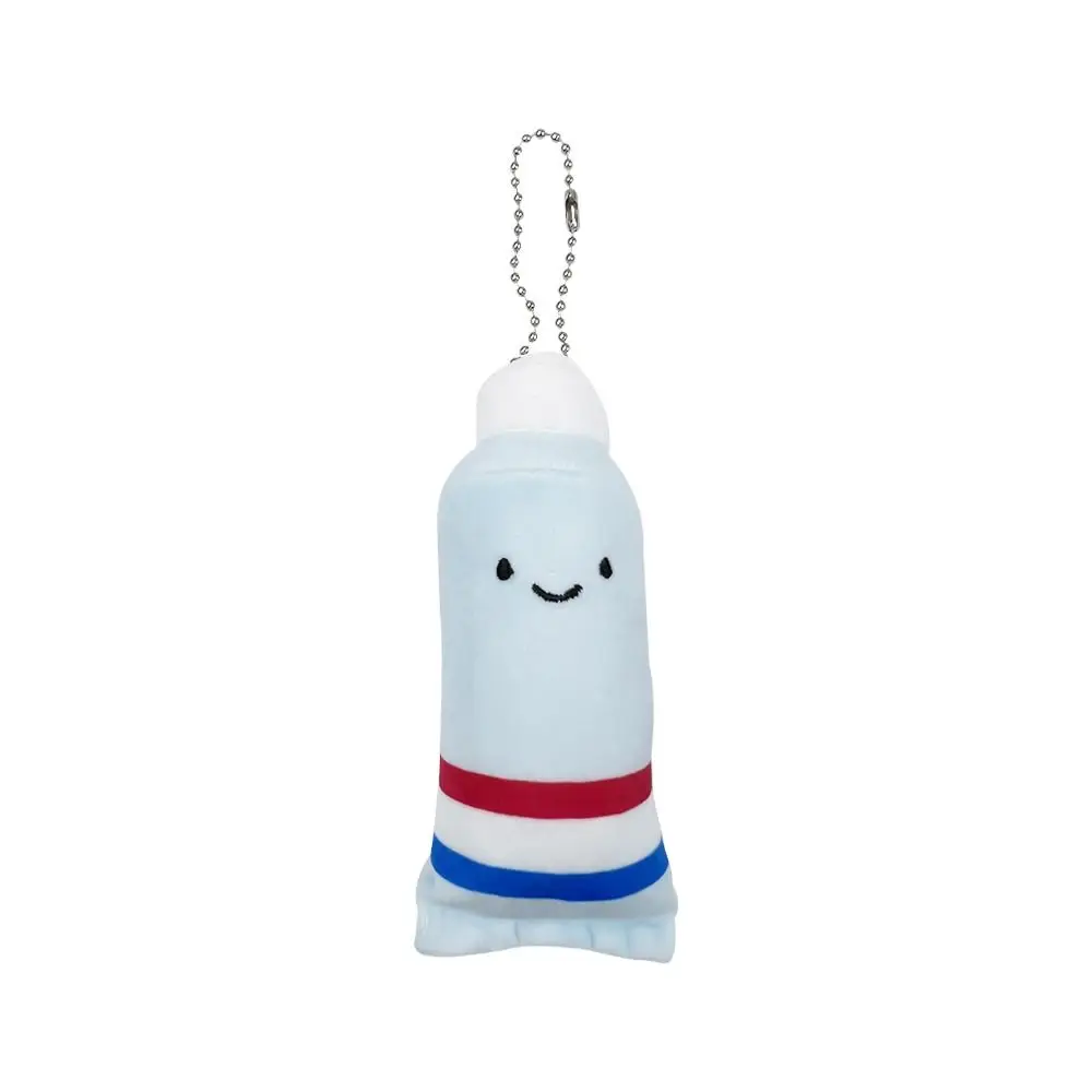 

Fashion Soft Teeth Plush Keychain Plush Stuffed Toothbrush Care for Teeth Pendant Toothpaste Dentist