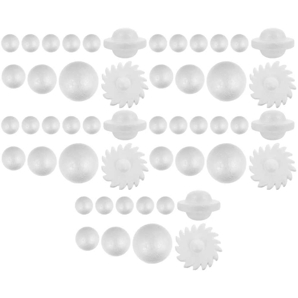 

5 set 5 Sets Foam Balls Solar System Model Kit Smooth DIY Blank Crafts for Kids Creativity Toddler Toys Galaxy Project