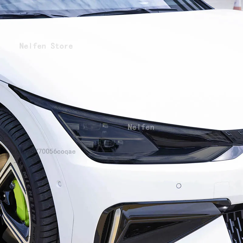

For Kia EV6 GT 2021-2023 Car Accessories Headlight Protective Film Vinyl Protection Transparent Black TPU Sticker