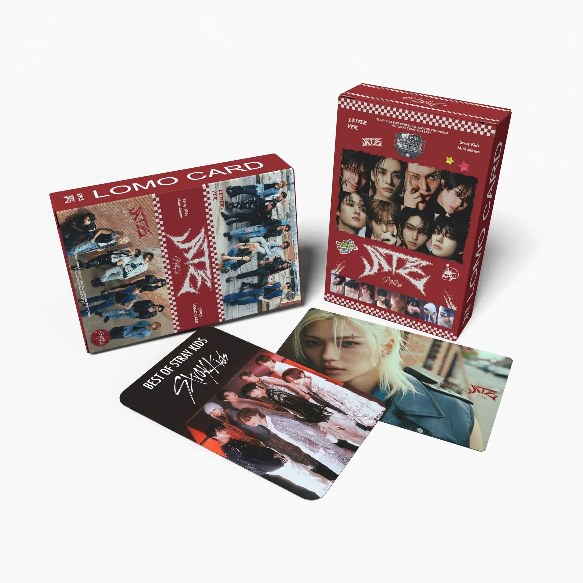 KPOP 55 pièces marchandises StrayKids, cartes Lomo, nouvel album ATE, marchandise de célébrités, collection Felix, collecte de petites cartes, co
