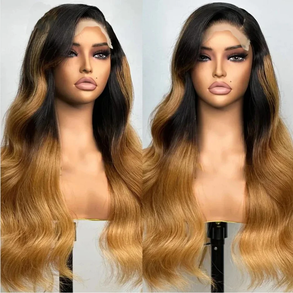 

Длинный 26-дюймовый объемный волнистый мягкий блондин с эффектом омбре, бесклеевой 5x5, шелковая основа, еврейский парик из человеческих волос, детские волосы HD, кружевные европейские волосы, предварительно выщипанные