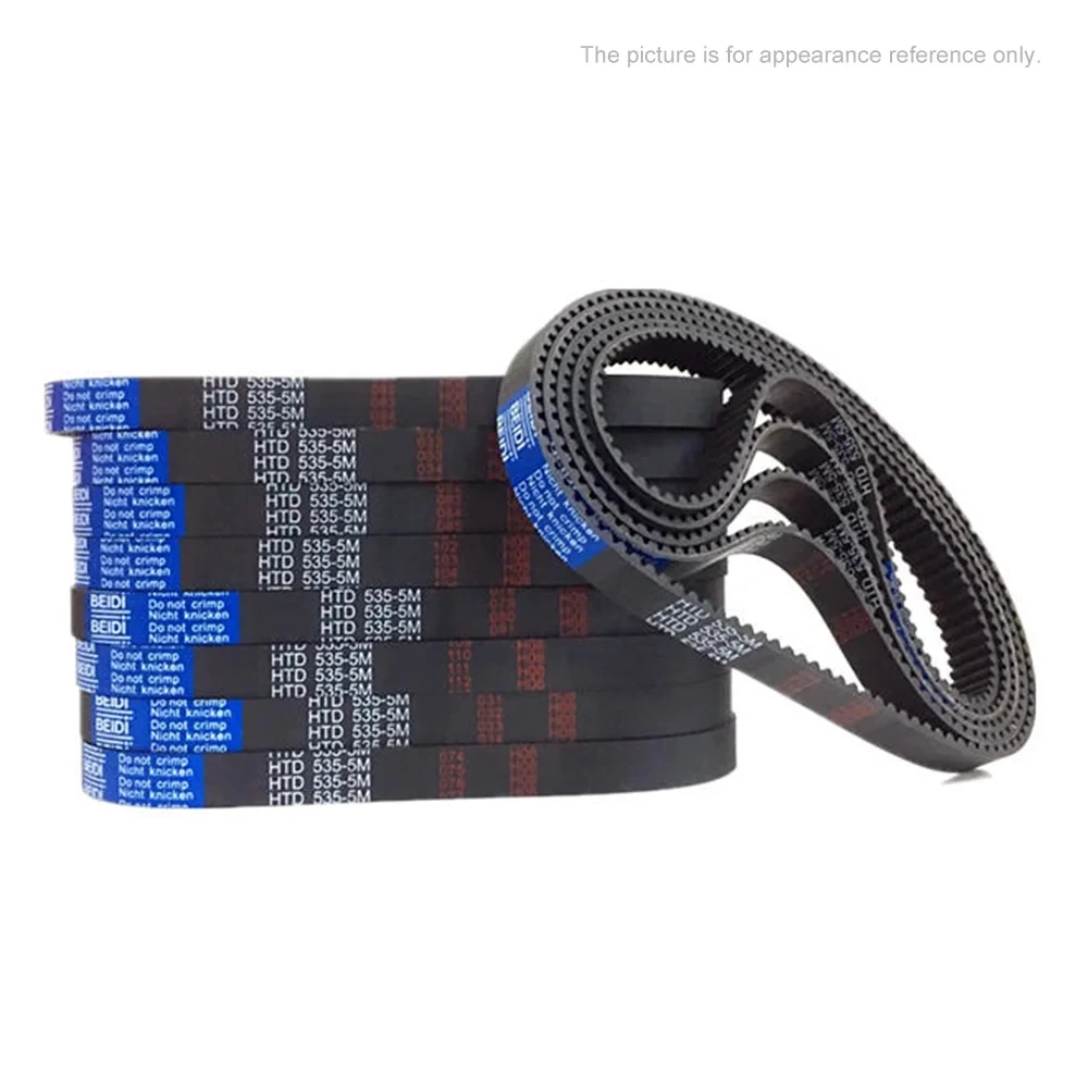 HTD 5M High-Quality Rubber Timing Belt Perimeter 305/310/315/320-400/405/410/415/420mm Width 10/15/20/25/30/40mm