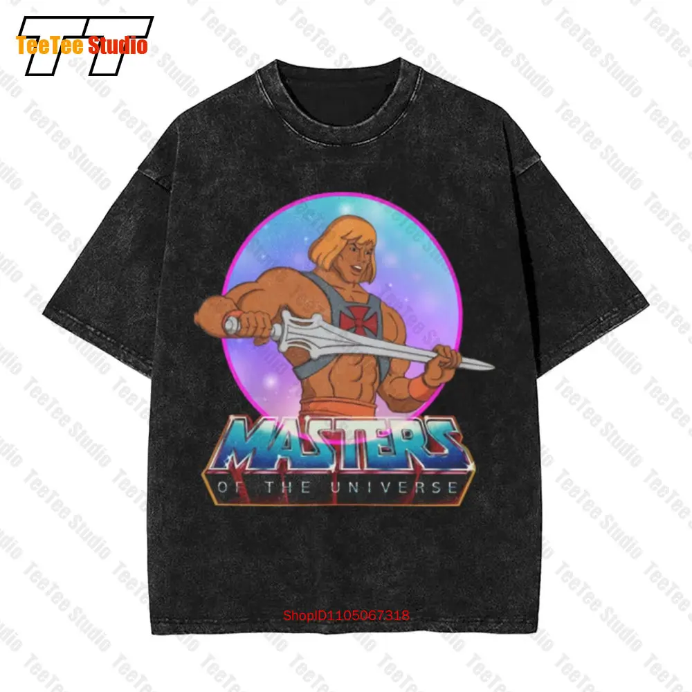 Heman Logo 80S 90S Retro Tv película Navidad universo Vintage camiseta de gran tamaño LKHJ