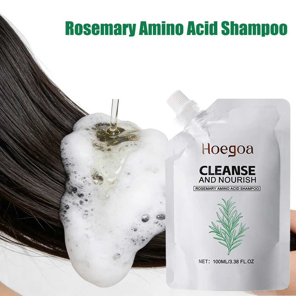 

100ml Rosemary Amino Acid Shampoo Deep Cleansing Scalp Care Oil Control Thickening Strengthening Hair Roots Hair Growth Shampoo
