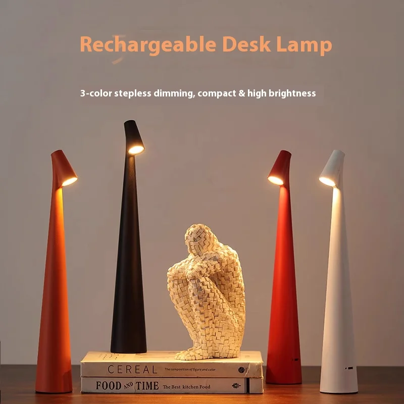 Modern aesthetic rechargeable small table  for reading study room desktop bedroom bedside lamp decorative atmosphere