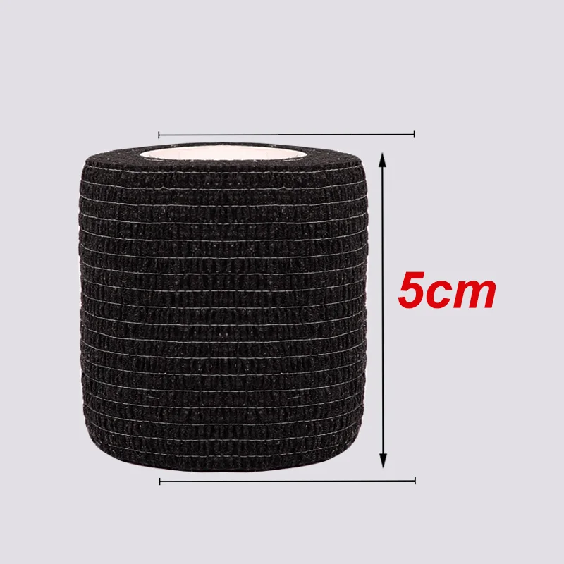 Black Colorful Sport Self Adhesive Elastic Bandage Wrap Tape 4.8m Elastoplast For Knee Support Pads Finger Ankle Palm Shoulder