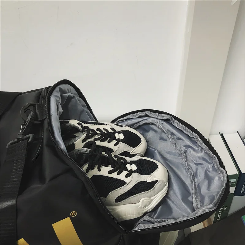 Dry wet separation outing hand bag Fitness backpack Travel bag Men's durable luggage Women's sports bag Individual shoe position