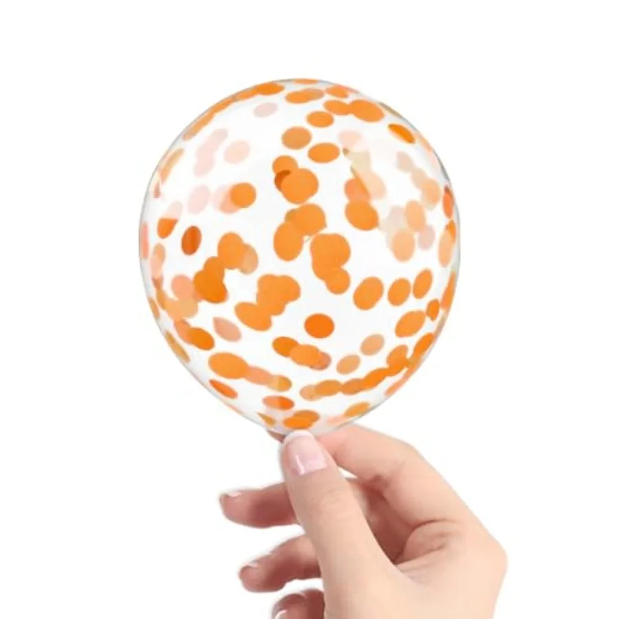 

40 Pcs 5 Inch Clear Balloons with Confetti Inside for Birthday Party Graduation Engagement Cake Topper Decor Bridal Shower Baby