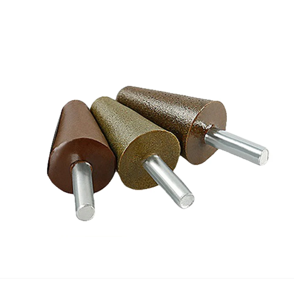 Punte per svasatore per smussatura diamantata da 3 pezzi punta conica per mola per intaglio della pietra utensili rotanti strumento per smerigliatrice elettrica