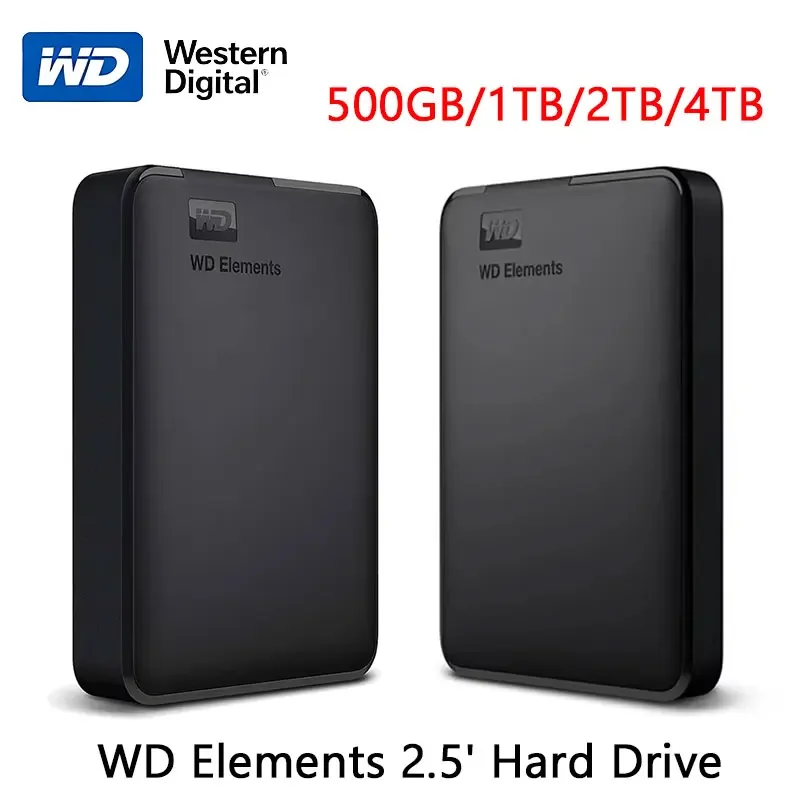 WD Western Digital Mobile Hard Disk 6TB 5TB 4TB 2TB 1TB External HDD 2.5" Hard Drive Large-capacity Mechanical USB3.0 Hard Drive