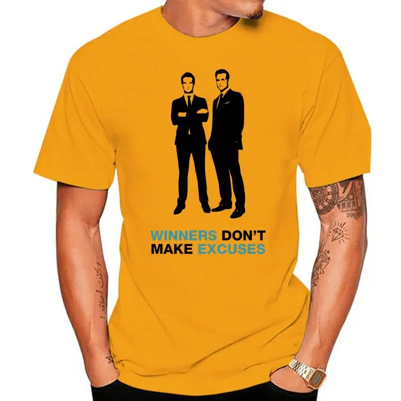 Suits Tv Show Poster Harvey Quote - Winners DonT Make Excuses MenS T-Shirt