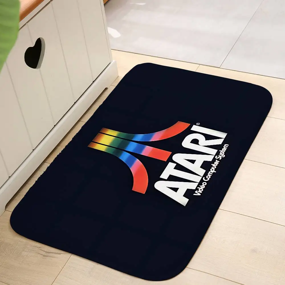 A-Atari شعار الكلمة حصيرة لغرفة المعيشة أريكة وسائد الأرضية الحديثة لينة رقيق المنزل البساط لغرفة نوم الأطفال اللعب السجاد #1