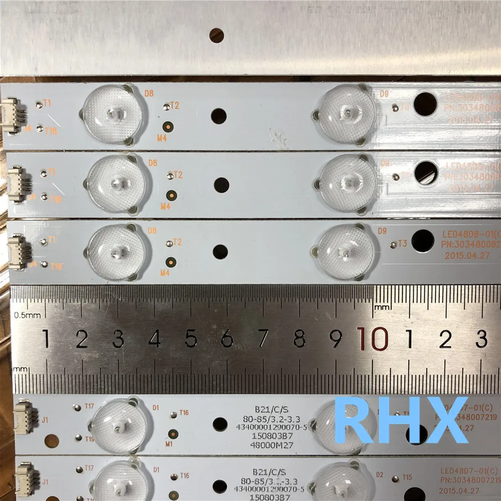 10 جزء/الوحدة لتلفزيون هاير 48 بوصة LCD يستخدم 48K5 LE48F3000W LCD الخلفية LED 48D7-01 30348007215 , 30348007216     100% جديد