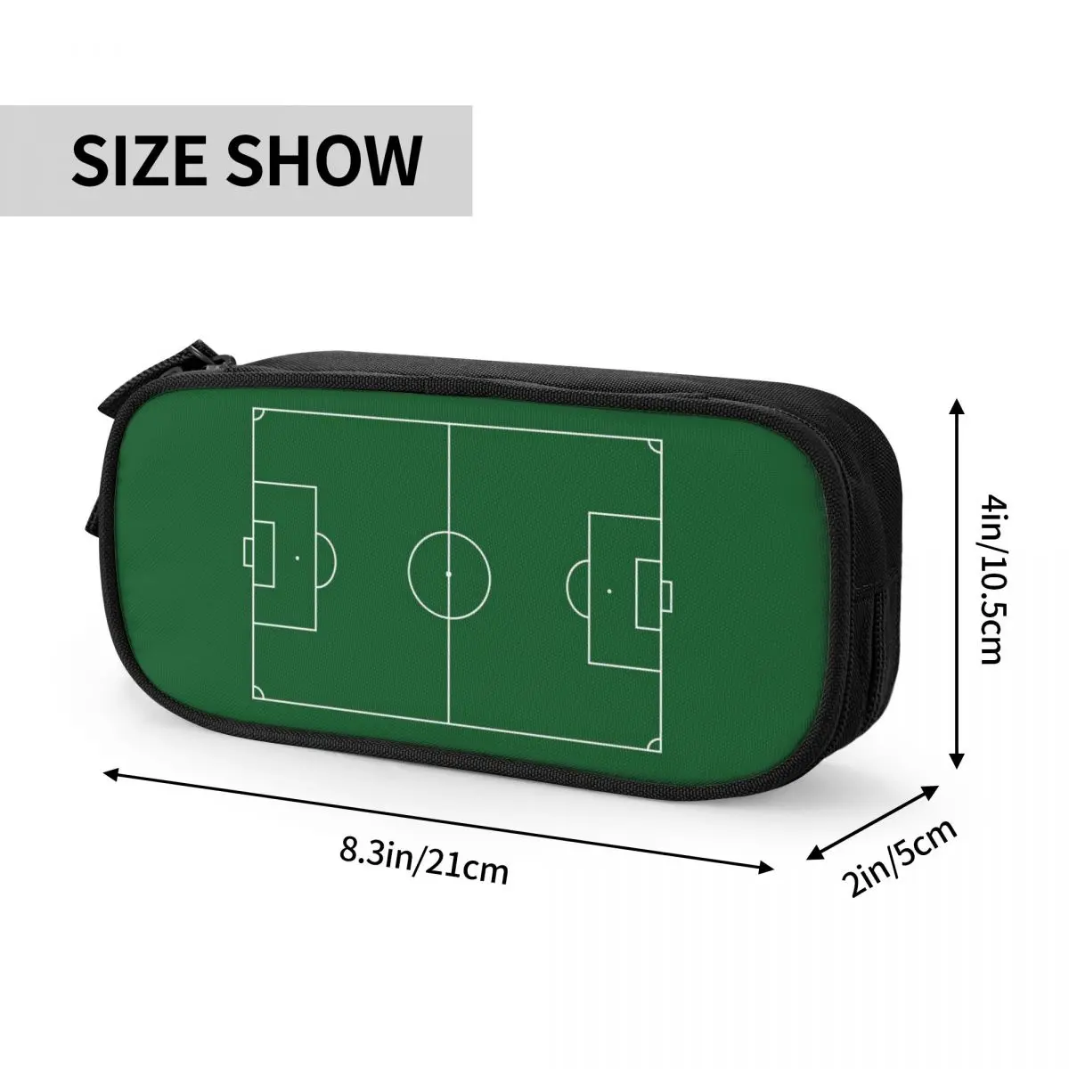 Custom Soccer Stadium Cute Pencil Cases Girls Boys Large Capacity Football Sport Fan Pencil Bag Pouch Students Stationery