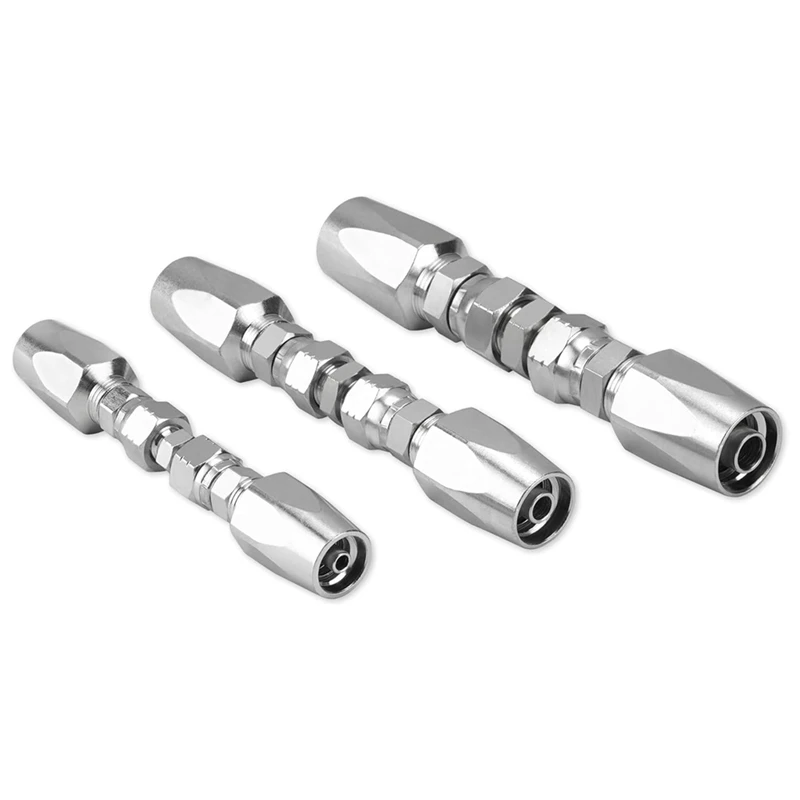 

B28C-3PCS Многоразовые гидравлические фитинги 1/4 дюйма, 3/8 дюйма, внутренний диаметр 1/2 дюйма, многоразовый комплект для ремонта поля гидравлического шланга внутреннего диаметра