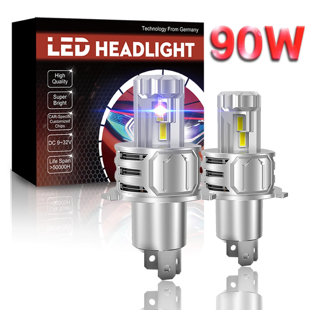 W6 Led Headlight 90W 24000LM 6500K H4 Led Car Headlight H7 H11 9006 Led Auto Car Led Headlamps Led Hot Power  XENPLUS