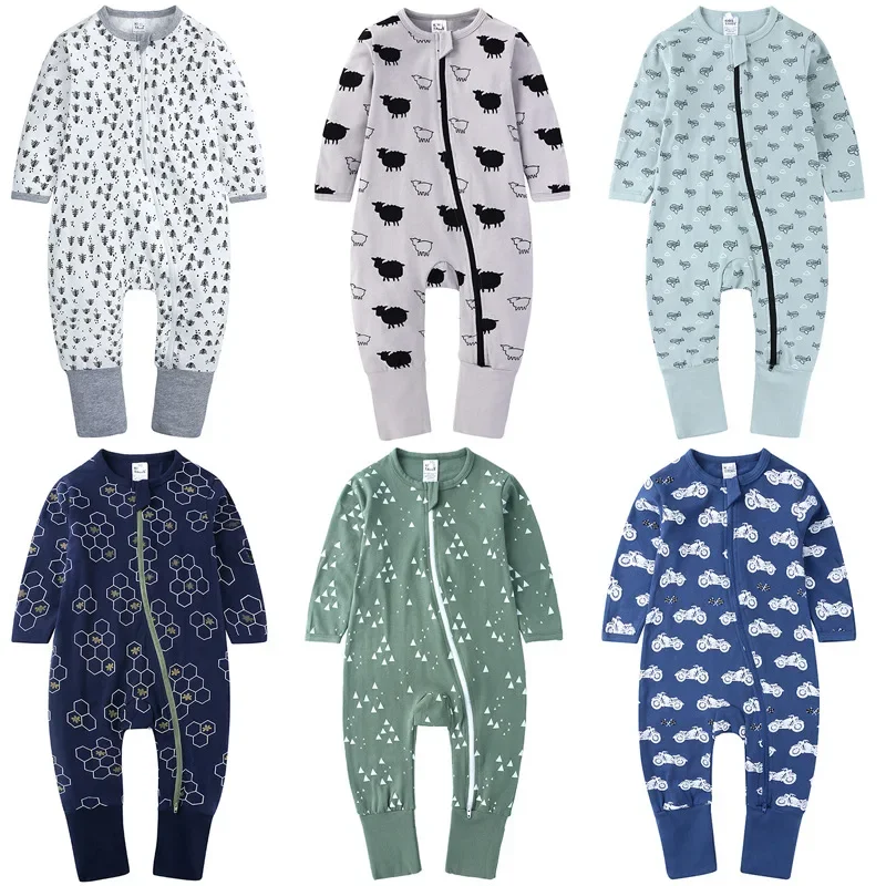 New Baby Jumpsuit Newborn Pajamas Boys Girls Clothes Cotton Long-sleeved Romper Spring Autumn Kids Onesie Pyjamas Baby Clothing