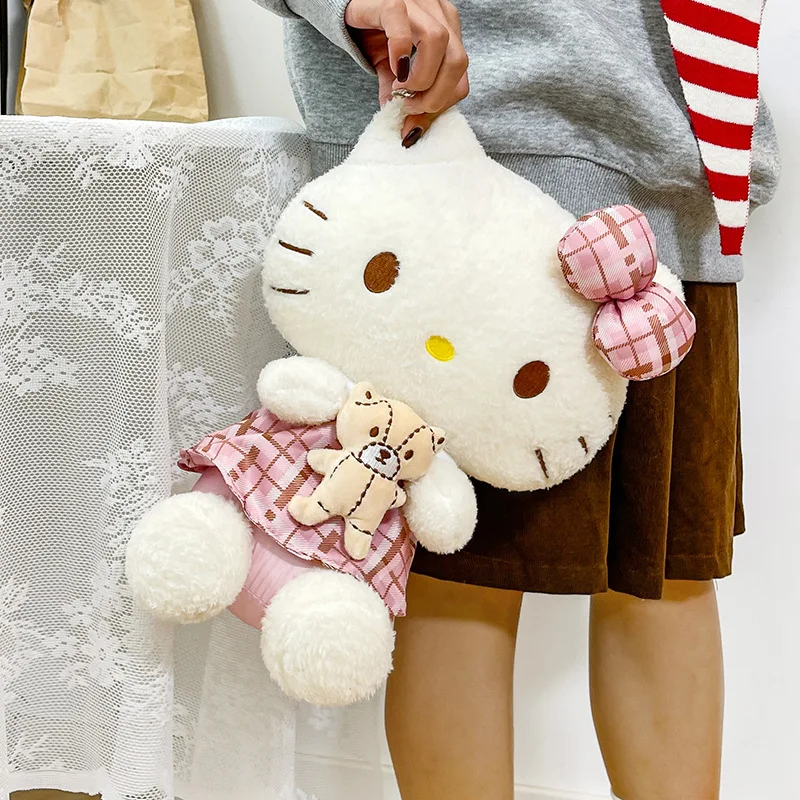 دمية سانريو هالو كيتي KT القطيفة على شكل حيوان محشو للأطفال هدية عيد الميلاد والكريسماس للفتيات هدية أفضل صديق لعبة ناعمة لطيفة #6