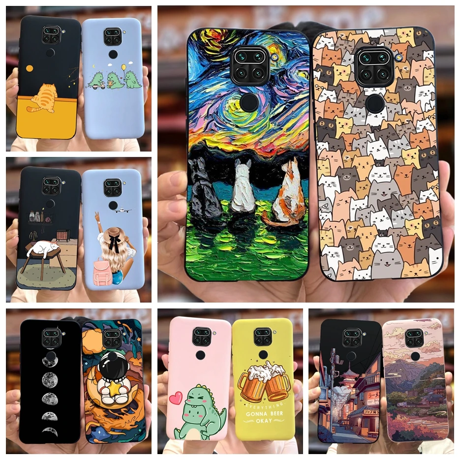 For Xiaomi Redmi Note 9 Case Cute Fashion Candy Painted Cover Soft TPU Phone Case For Redmi Note 9 Pro Max Note9 S Note9S Bumper