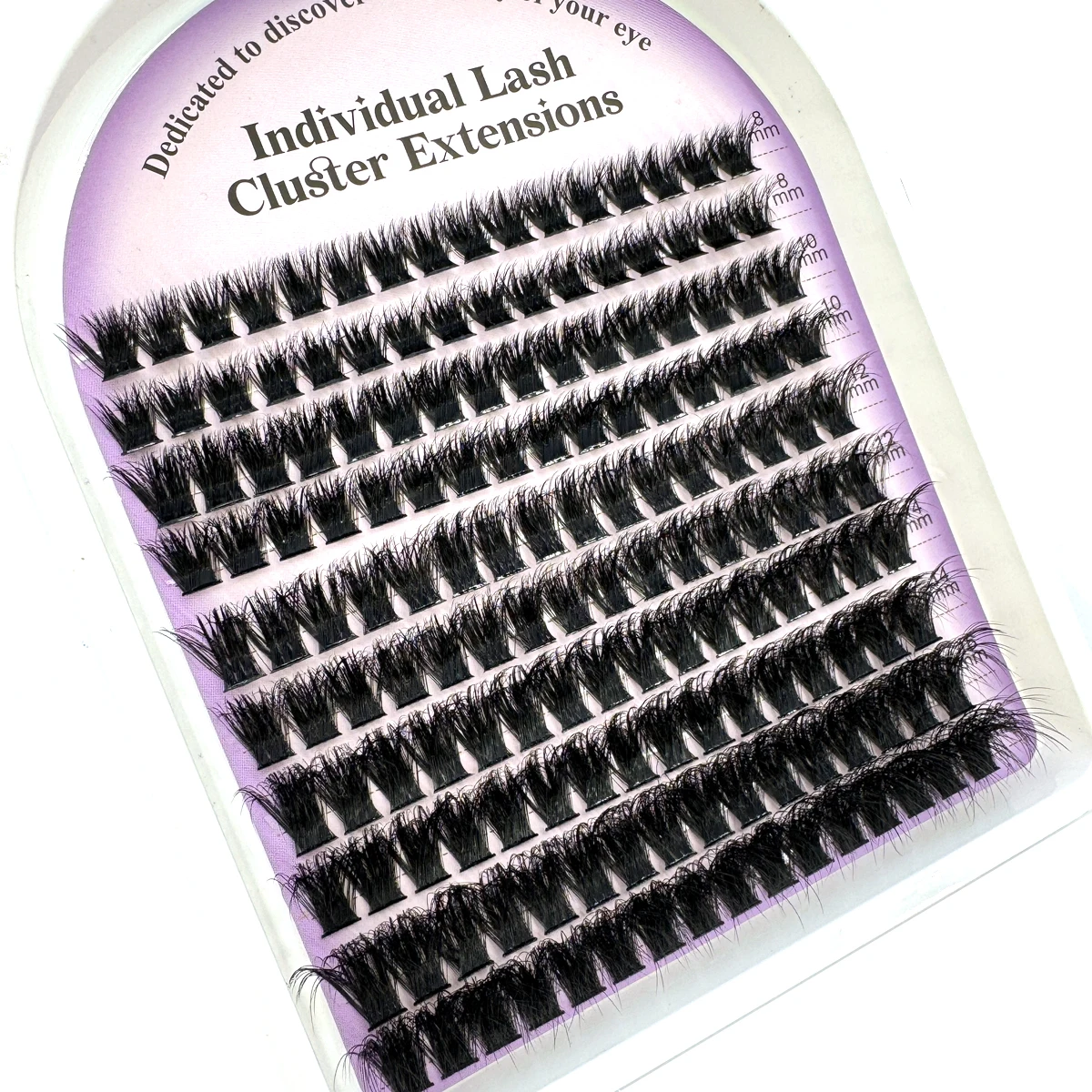 10 Reihen 5D flauschige dicke Wimperncluster 60-160D D/DD Curl Wispy Einzelwimpern 8–16 mm Mix Wimpernverlängerungen Falsche Wimpern – Detail 5