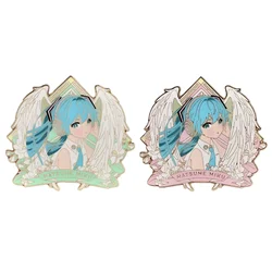 Hatsune Miku Metal Badge Imitation Enamel Metal Brooch Japanese Anime Cute Accessory Badge