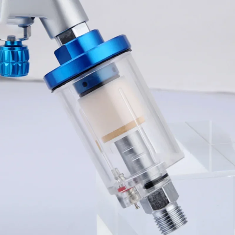 Semprotan pemisah minyak Air, pistol cat pemisah Air minyak 1/4 inci kompresor udara perangkap kelembaban Filter udara Regulator pengukur