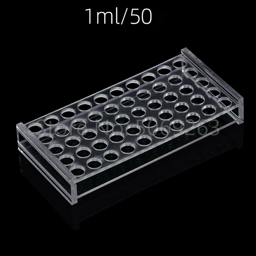 1pcs Clear 1/2/5/10/20ml PMMA ampoule bottle perspex Rack For School Lab