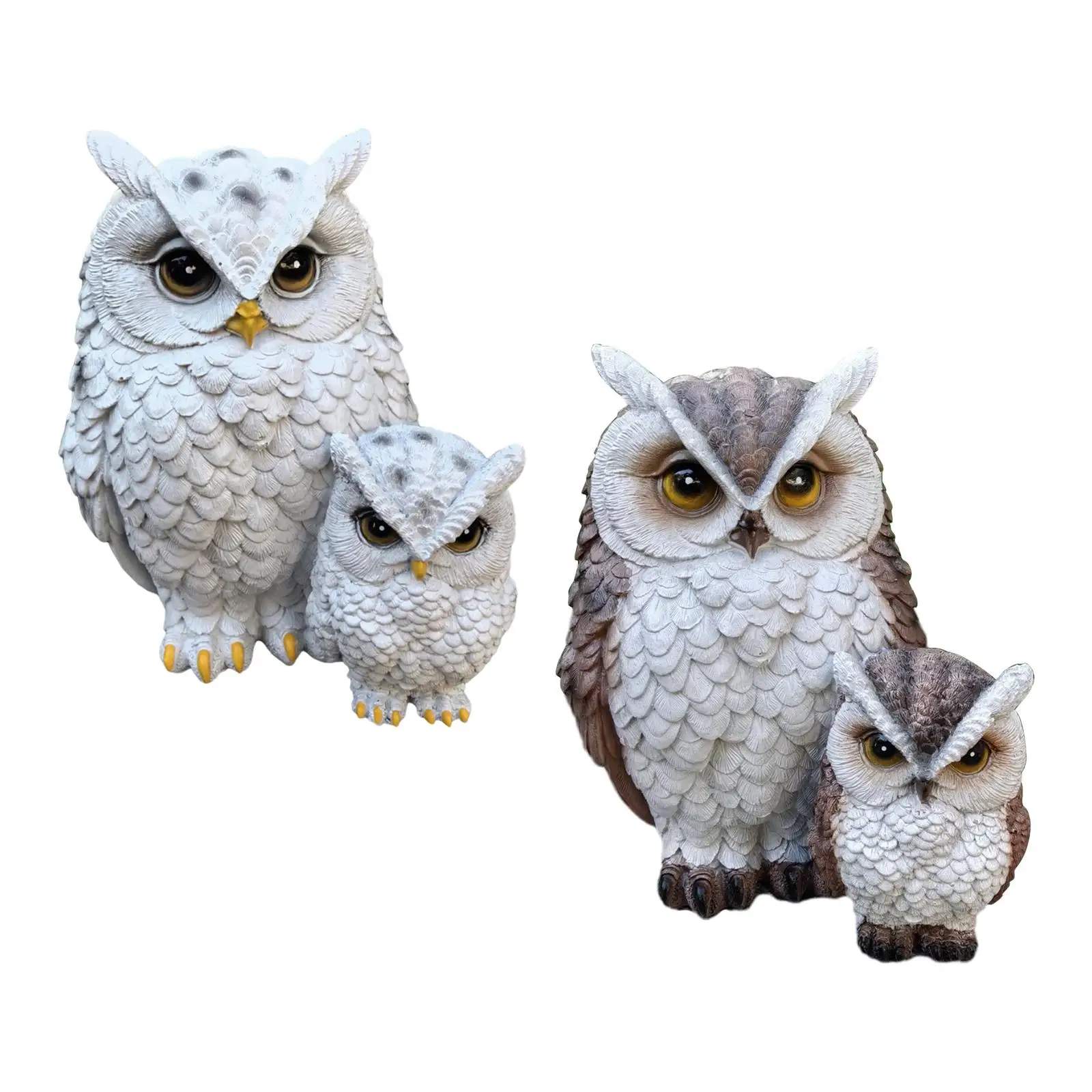 Owl Statue Lifelike Bird Adorable Decorative Ornament Animal Bird