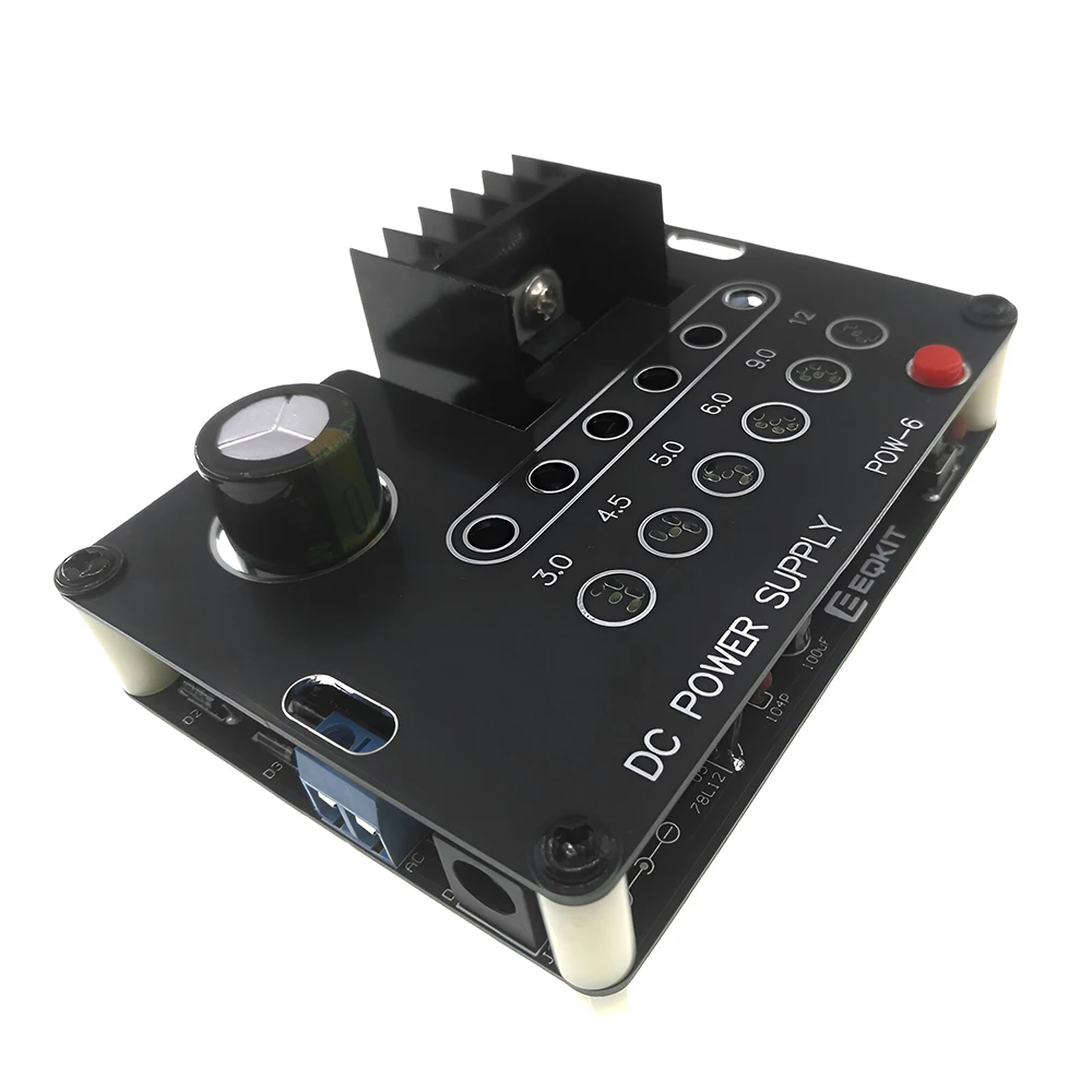 DC18V AC15V Adjustable Power Supply 3V 4.5V 5V 6V 9V 12V CNC Regulated Power Supply Kit With Voltage Indicator Electronic DIY