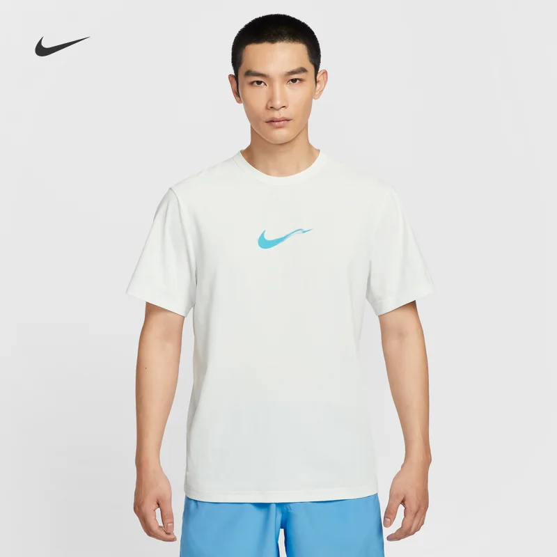 Мужская и женская быстросохнущая летняя футболка Nike HYVERSE DRI-FIT с короткими рукавами