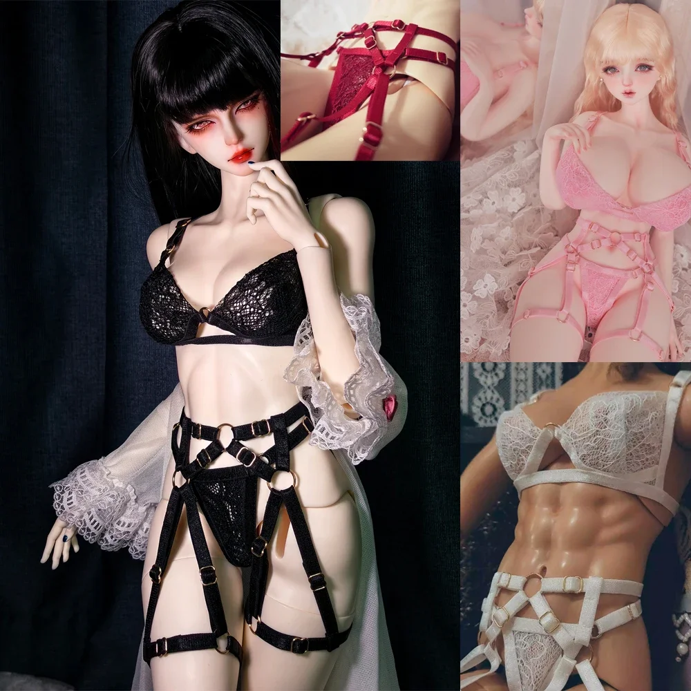 

D09-P265 детская игрушка ручной работы 65 большая девочка 60L td bjd кукла одежда пряжка кружевной ремень купальник нижнее белье 3 шт./компл.