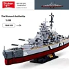 MOC Sluban WW2 군사 전투 선박 독일 KMS 비스마르크 전함 모델 빌딩 블록 클래식 해군 무기 BricksToy Kid Gift 1