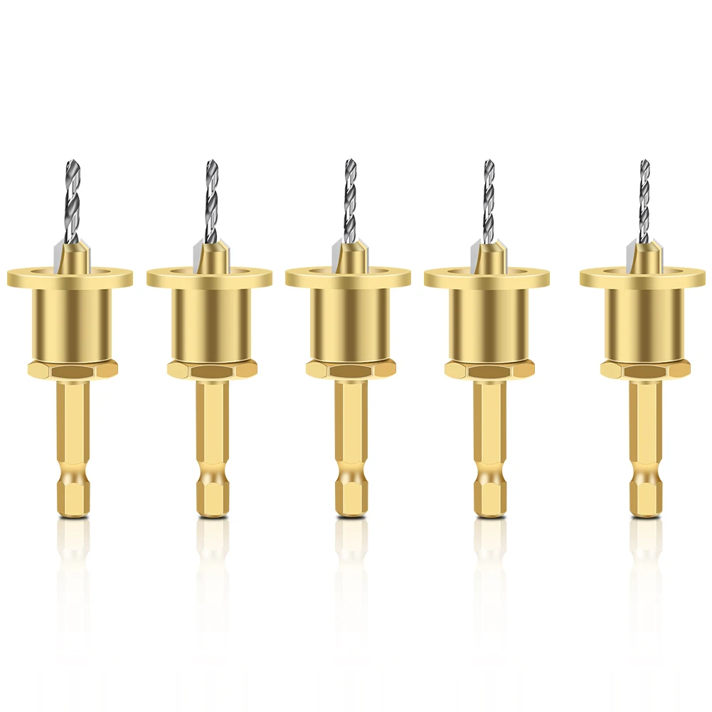 Adjustable Hex Shank Drill Bit Woodworking Installation Limit Hole Countersunk Bit Carbide Bit Woodworking Tools