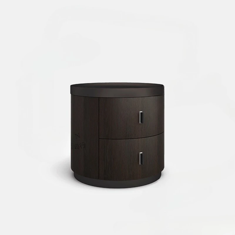 

Italian minimalist master bedroom bedside table, wabi sandy wind simple storage cabinet