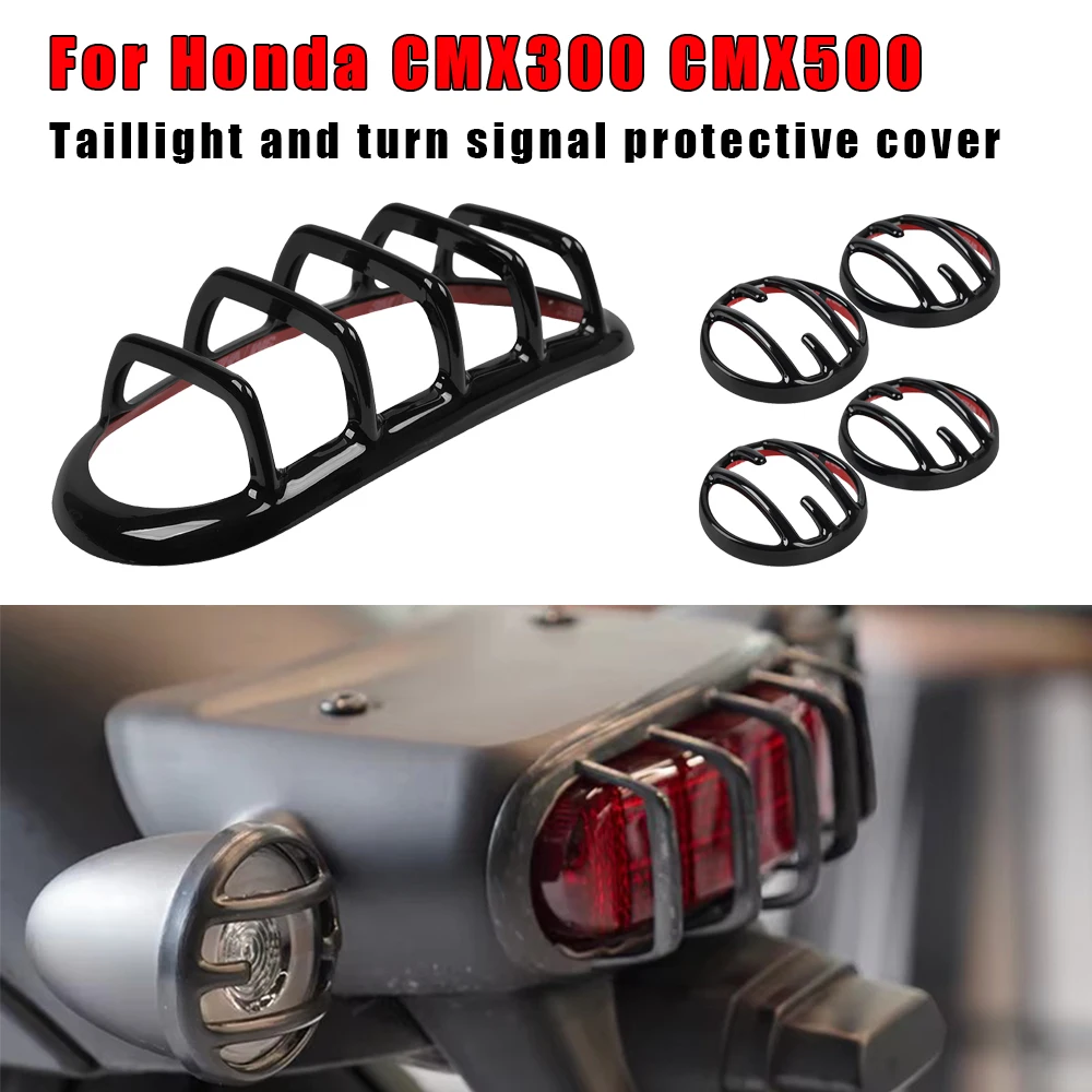 

For Honda CMX500 CMX300 CMX 500 300 Rebel 2020-2023 2022 New Black Headlight Turn Signal Taillight Grill Cover Protective Covers